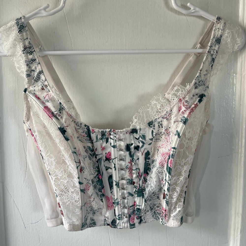 Victoria's Secret floral lace bustier